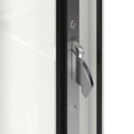 Höning Haustür Schüco Finja AT75-ea RAL 9016 glatt-RAL 9016 glatt Detail Schließer