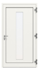 Kneer Haustür Alu AT72 EF 106 RAL 9016-RAL 9016 Frontansicht innen