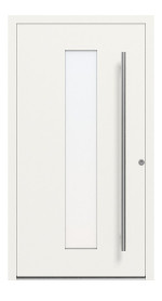 Kneer Haustür Alu AT72 1AF 701 RAL 9016-RAL 9016 Frontansicht außen