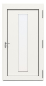 Kneer Haustür Alu AT72 1AF 701 RAL 9016-RAL 9016 Frontansicht innen