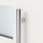 Kneer Haustür Alu AT72 1AF 702 RAL 9016-RAL 9016 Detail Drücker