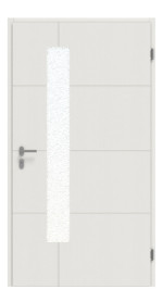 Interio Haustür Holz 5-Sterne 1121 RAL 9016-RAL 9016 Frontansicht innen