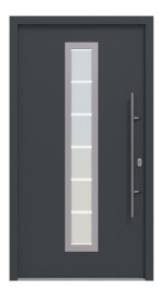 Hörmann Haustür Thermo46 700 RAL 7016-RAL 7016 Frontansicht außen