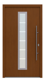 Hörmann Haustür Thermo46 700 Golden Oak-Golden Oak Frontansicht außen