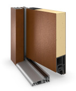Hörmann Haustür Thermo46 700 Golden Oak-Golden Oak Detail Querschnitt