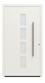 Hörmann Haustür ThermoSafe Aktion 501 RAL 9016-RAL 9016 Frontansicht außen