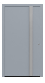 Hörmann Haustür ThermoSafe 568 RAL 7040-RAL 7040 Frontansicht außen