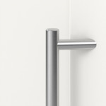 Interio Haustür Kunststoff 4-Sterne 1076 RAL 9016-RAL 9016 Detail Drücker