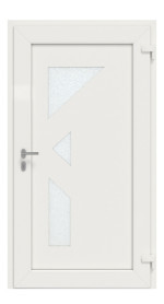 Interio Haustür Kunststoff 4-Sterne 1100 RAL 9016-RAL 9016 Frontansicht innen