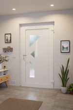 Interio Haustür Kunststoff 4-Sterne 1100 RAL 9016-RAL 9016 Stilwelt innen