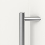 Interio Haustür Kunststoff 4-Sterne 1110 RAL 9016-RAL 9016 Detail Drücker
