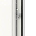 Interio Haustür Kunststoff 4-Sterne 1110 RAL 9016-RAL 9016 Detail Schließer