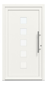 Weru Haustür AVIDA-home H13125-G RAL 9016-RAL 9016 Frontansicht außen