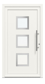 Weru Haustür AVIDA-home H13174-G RAL 9016-RAL 9016 Frontansicht außen