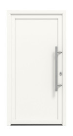 Meeth Haustür Signum Exklusiv PVC 01 RAL 9016-RAL 9016 Frontansicht außen