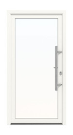Meeth Haustür Signum Exklusiv PVC 60 RAL 9016-RAL 9016 Frontansicht außen