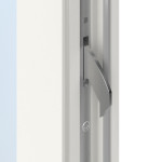 Meeth Haustür Signum Exklusiv PVC 60 RAL 9016-RAL 9016 Detail Schließer