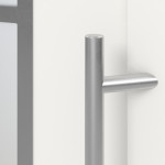 Meeth Haustür Signum Exklusiv PVC 87 RAL 9016-RAL 9016 Detail Drücker