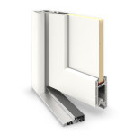 Meeth Haustür Signum Exklusiv PVC 87 RAL 9016-RAL 9016 Detail Querschnitt