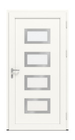 Meeth Haustür Signum Exklusiv PVC 92 RAL 9016-RAL 9016 Frontansicht innen