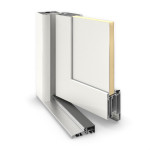 Meeth Haustür Signum Alu 01 RAL 9016-RAL 9016 Detail Querschnitt