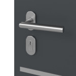 Haustür System S68 2ZA Atena RAL 7016-RAL 7016 Detail Oberfläche
