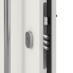 Haustür System S68 2ZA Idalia RAL 9016-RAL 9016 Detail Schließer