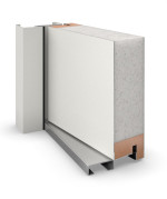 Haustür System S68 2ZA Idalia RAL 9016-RAL 9016 Detail Querschnitt