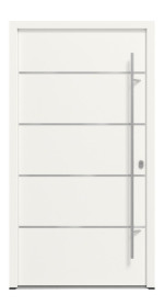 Haustür System S68 ZL ARCTIC Atena RAL 9016-RAL 9016 Frontansicht außen