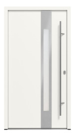 Haustür System S68 ZL ARCTIC Temida RAL 9016-RAL 9016 Frontansicht außen