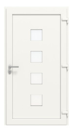 Haustür Smart AL-104 RAL 9016-RAL 9016 Frontansicht innen