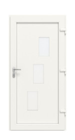 Haustür Kunststoff Premium F015 RAL 9016-RAL 9016 Frontansicht innen