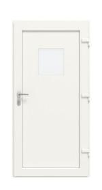Haustür Kunststoff Premium F017 RAL 9016-RAL 9016 Frontansicht innen