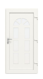 Haustür Kunststoff Premium F026 RAL 9016-RAL 9016 Frontansicht innen