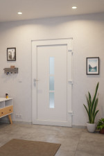 Haustür Kunststoff Premium F027 RAL 9016-RAL 9016 Stilwelt innen