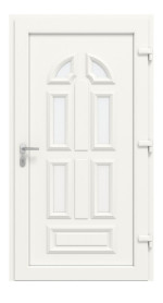 Haustür Kunststoff Premium T023 RAL 9016-RAL 9016 Frontansicht innen