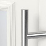 Haustür Kunststoff Premium T023 RAL 9016-RAL 9016 Detail Drücker