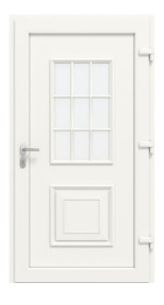 Haustür Kunststoff Premium T029 RAL 9016-RAL 9016 Frontansicht innen