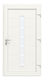 Haustür Kunststoff Premium T048 RAL 9016-RAL 9016 Frontansicht innen