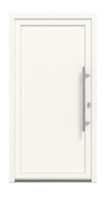 Meeth Haustür Optima 01 RAL 9016-RAL 9016 Frontansicht außen