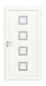 Meeth Haustür Optima 84 RAL 9016-RAL 9016 Frontansicht innen