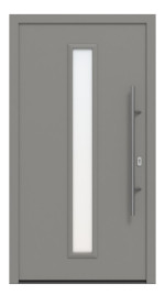 Hörmann Haustür ISOPRO IP 020 RAL 9007-RAL 9007 Frontansicht außen