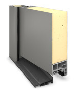 Hörmann Haustür ISOPRO IP 020 RAL 9007-RAL 9007 Detail Querschnitt