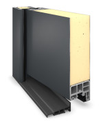 Hörmann Haustür ISOPRO Secur IPS 810 RAL 7016-RAL 7016 Detail Querschnitt