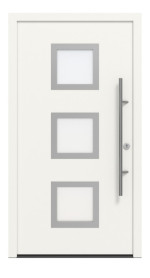 Hörmann Haustür ISOPRO Secur IPS 810 RAL 9016-RAL 9016 Frontansicht außen