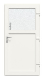 Haustür Kunststoff Premium F002 RAL 9016-RAL 9016 Frontansicht innen
