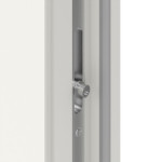 Haustür Kunststoff Premium F002 RAL 9016-RAL 9016 Detail Schließer