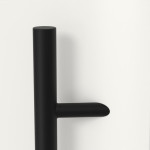 Interio Energiespar-Haustür Stahl-Alu Black Design Motiv B02 RAL 9016-RAL 9016 Detail Drücker