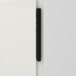 Interio Energiespar-Haustür Stahl-Alu Black Design Motiv B02 RAL 9016-RAL 9016 Detail Bänder