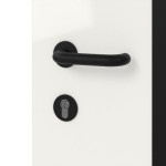 Interio Energiespar-Haustür Stahl-Alu Black Design Motiv B06 RAL 9016-RAL 9016 Detail Oberfläche